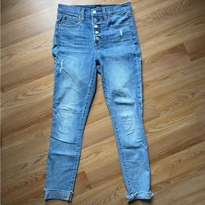 High-rise Gap Button Fly Skinny Jeans